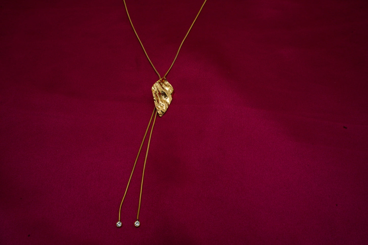 Aurelia Gold Plated Lariat Y Necklace