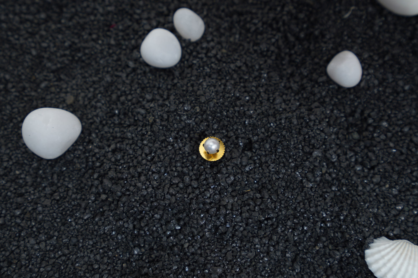 Velina Charm Pearl Studs