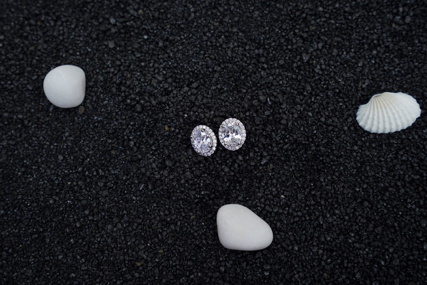 Orna ear studs in American diamonds