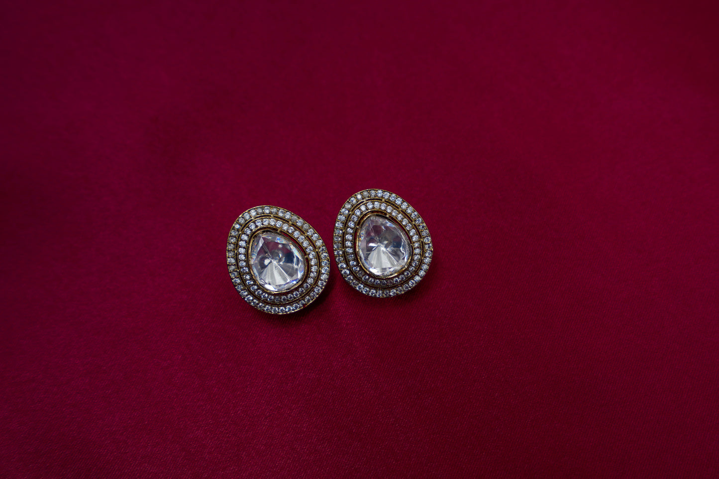 Anya moissanite ear studs