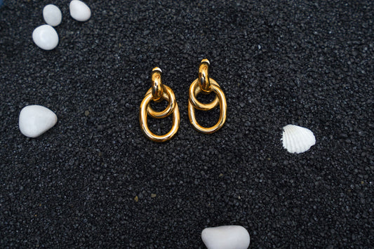 Arya Double Loop Earrings