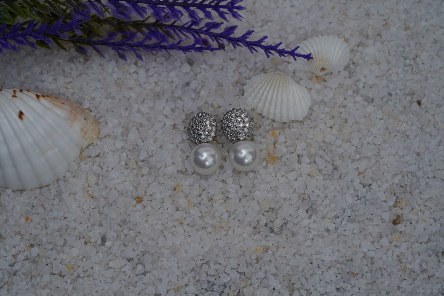 Princess pearl with AD earrings