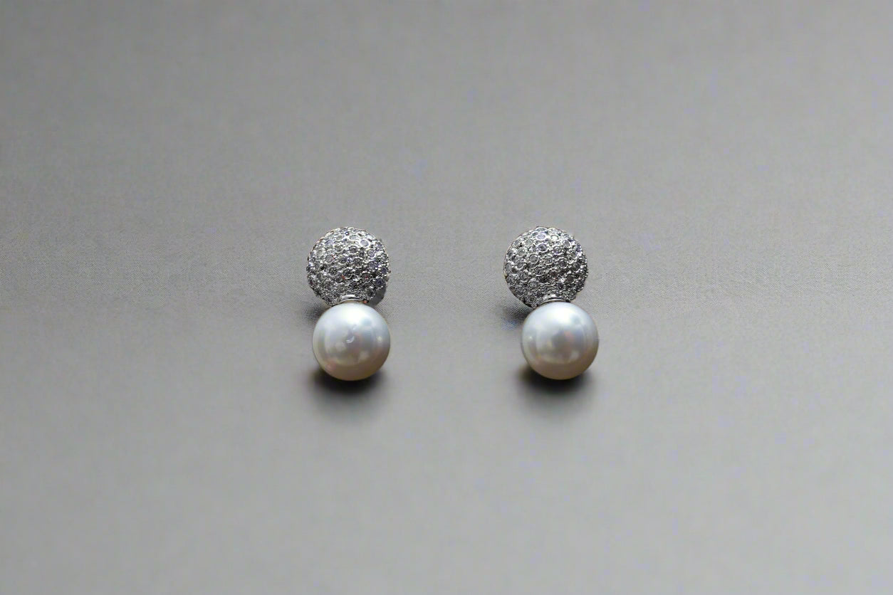 Princess pearl with AD earrings