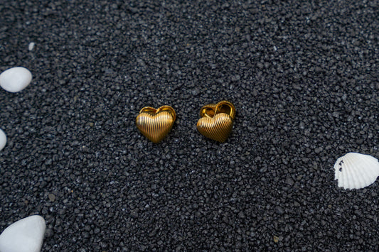 Soraya Heart Ear Studs