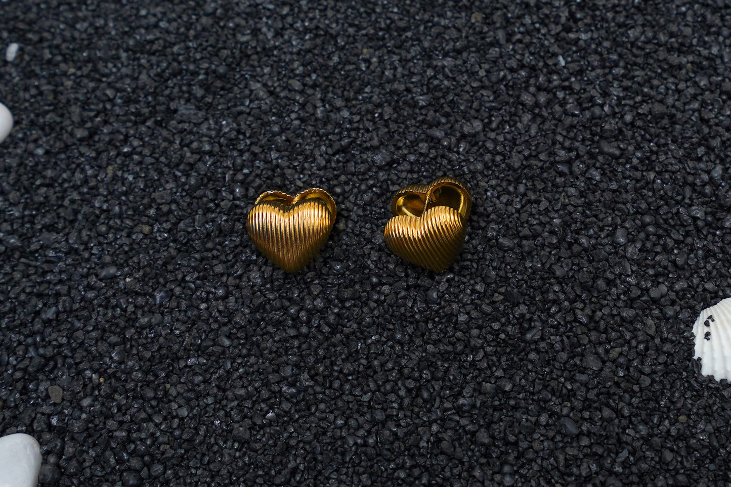 Soraya Heart Ear Studs