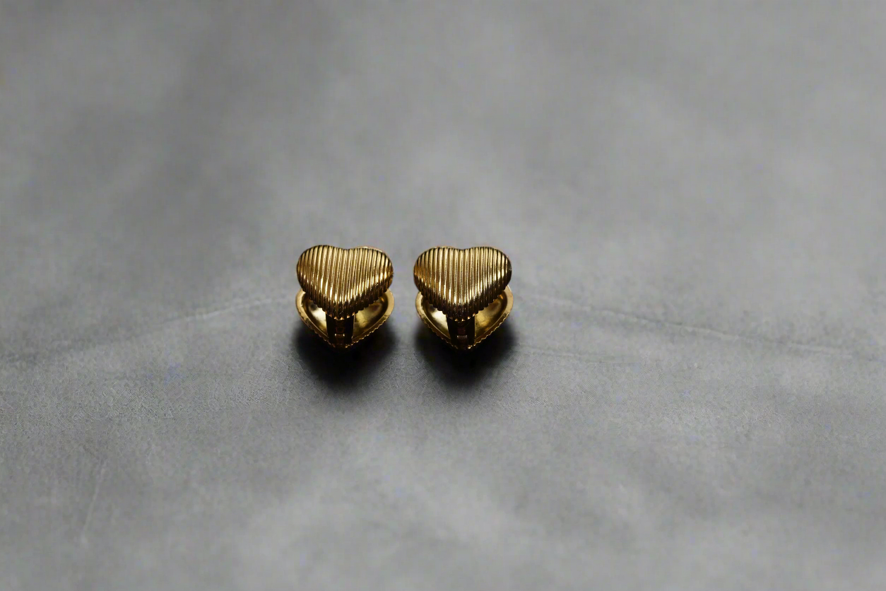 Soraya Heart Ear Studs