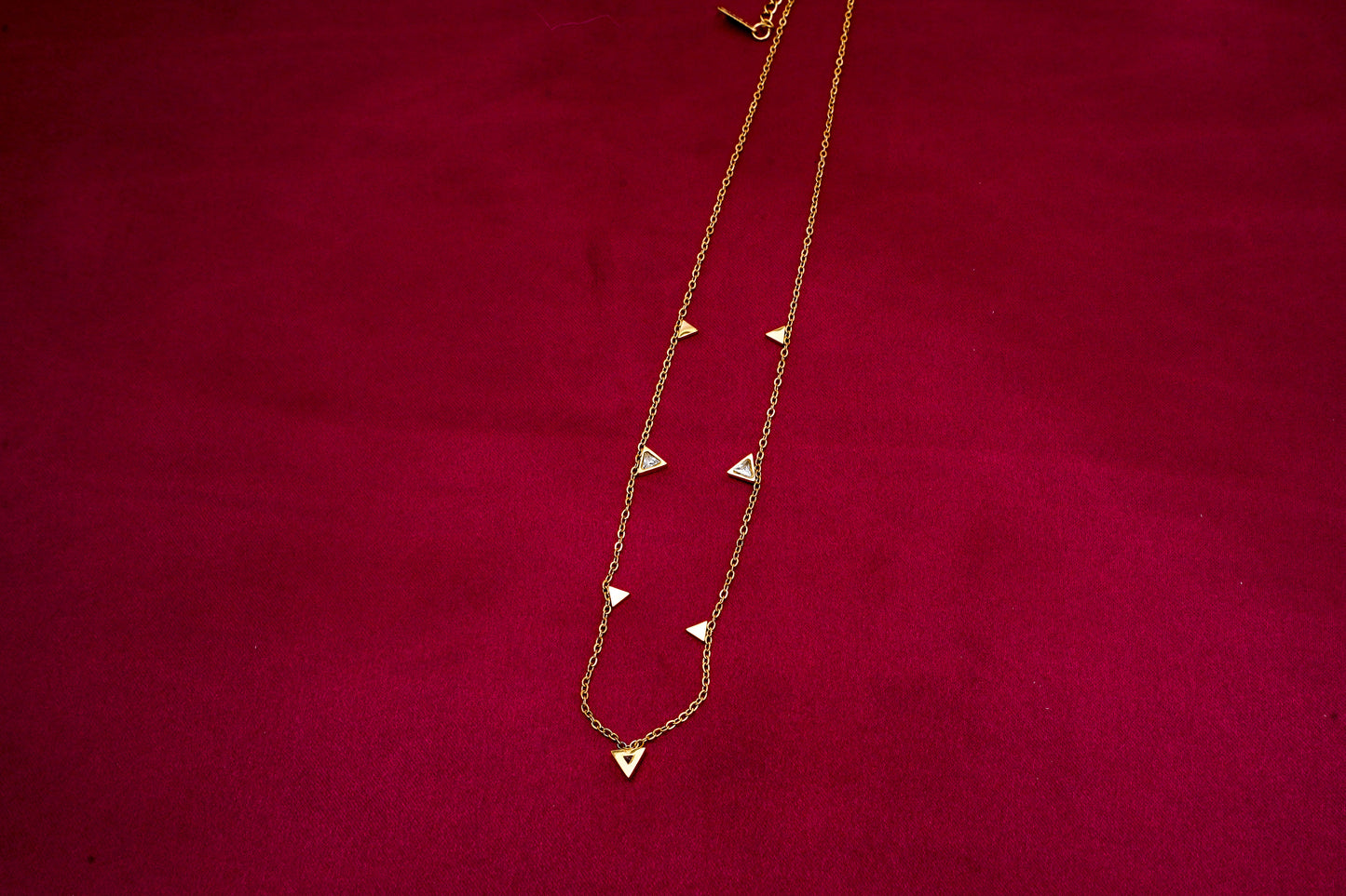Soraya gold finish, anti-tarnish necklace